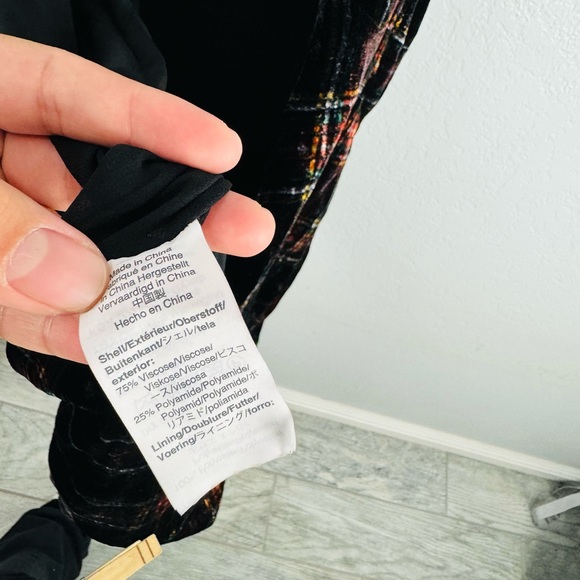 J CREW Tartan Plaid Velvet Midi Slit Slip Dress - Picture 8 of 9